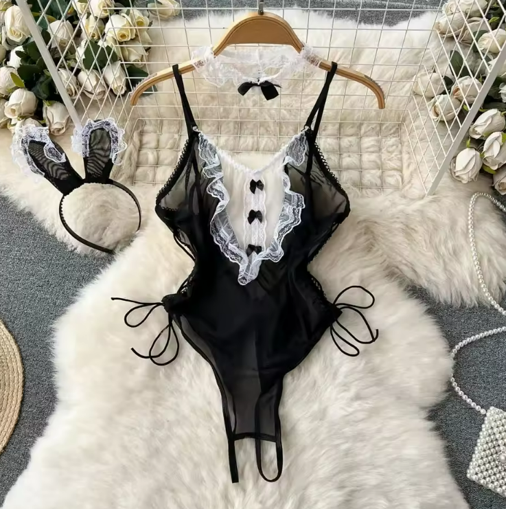 Women Lace Lingerie Set Sexy Underwear Sleepwear Two Piece