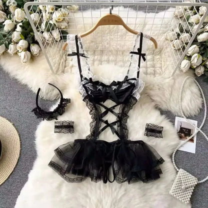 Women Lace Lingerie Set Sexy Underwear Sleepwear Two Piece