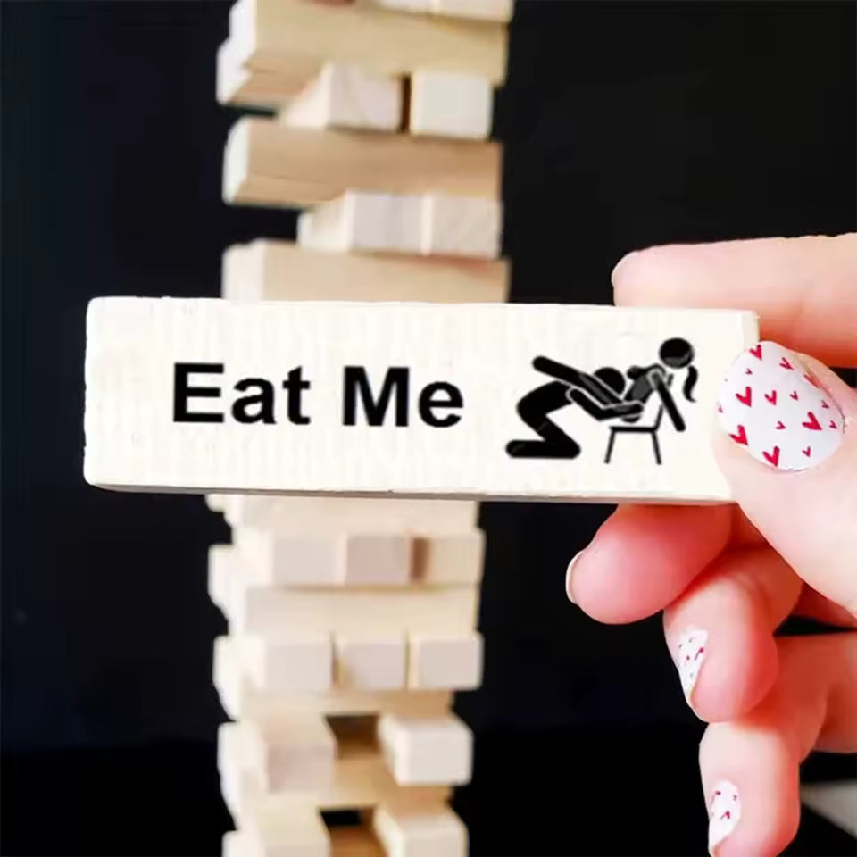 Couples Date Night Block Tower Game Romantic Party Game